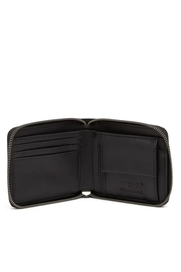 Men BiFold Coin Zip Xs Blackgreen Diesel Wallets Men BiFold Coin Zip Xs Blackgreen Diesel Wallets