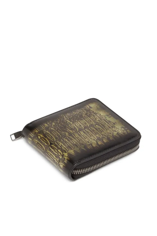 Men BiFold Coin Zip Xs Blackgreen Diesel Wallets Men BiFold Coin Zip Xs Blackgreen Diesel Wallets