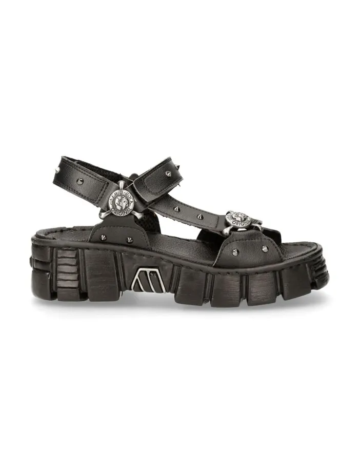 Men Bio Black Tower MBios120V1 New Rock Sandals Men Bio Black Tower MBios120V1 New Rock Sandals