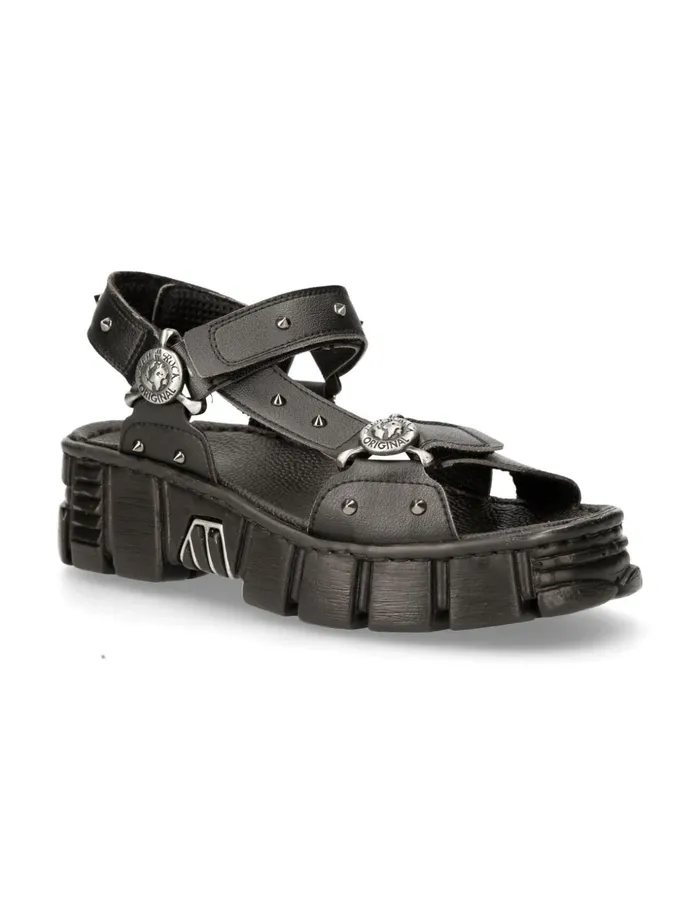 Men Bio Black Tower MBios120V1 New Rock Sandals Men Bio Black Tower MBios120V1 New Rock Sandals
