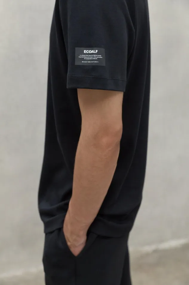 Men Black Sintra TShirt Ecoalf TShirts