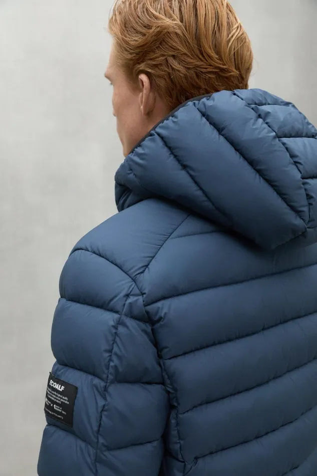 Men Blue Asp Jacket Ecoalf Coats And Jackets