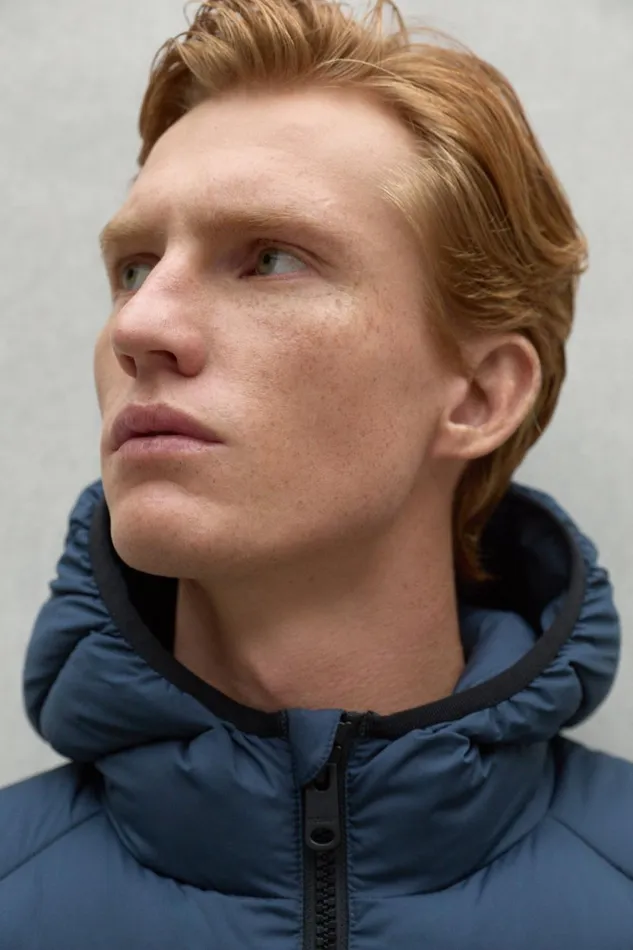Men Blue Asp Jacket Ecoalf Coats And Jackets