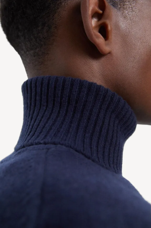 Men Blue Brun Knitted Jumper Ecoalf Knitwear