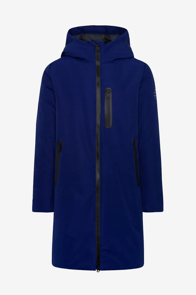 Men Blue Lovar Coat Ecoalf Coats And Jackets