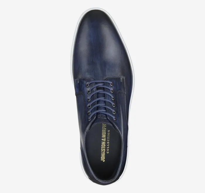 Men Bolivar Plain Toe Boot Navy Handstained Calfskin JohnstonandMurphy LaceUps Men Bolivar Plain Toe Boot Navy Handstained Calfskin JohnstonandMurphy LaceUps