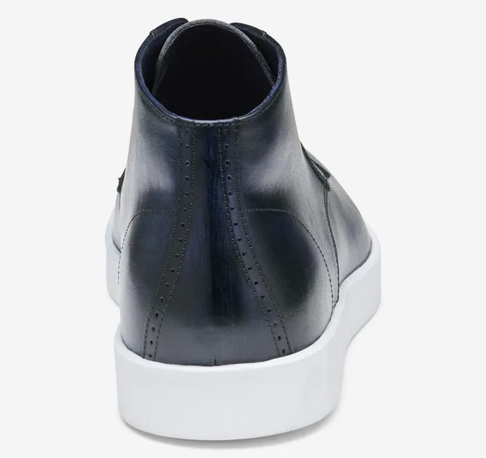 Men Bolivar Plain Toe Boot Navy Handstained Calfskin JohnstonandMurphy LaceUps Men Bolivar Plain Toe Boot Navy Handstained Calfskin JohnstonandMurphy LaceUps