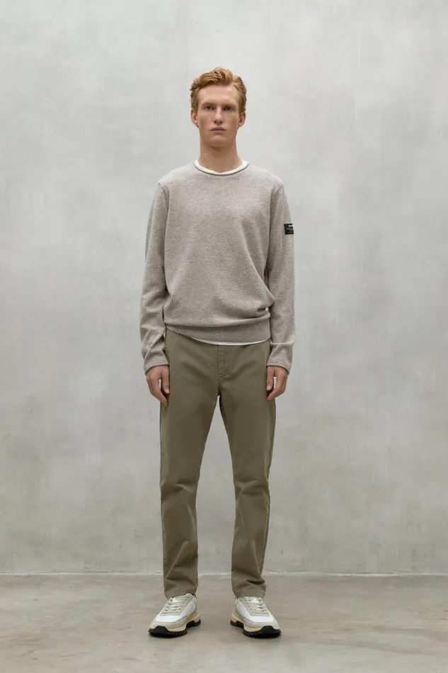 Men Brown Ethic Trousers Ecoalf Trousers