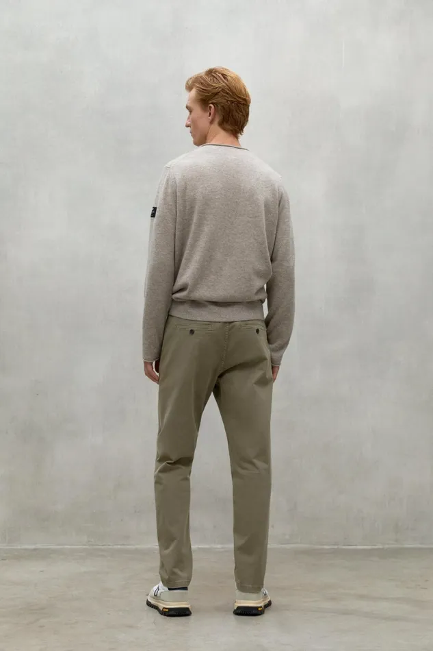 Men Brown Ethic Trousers Ecoalf Trousers