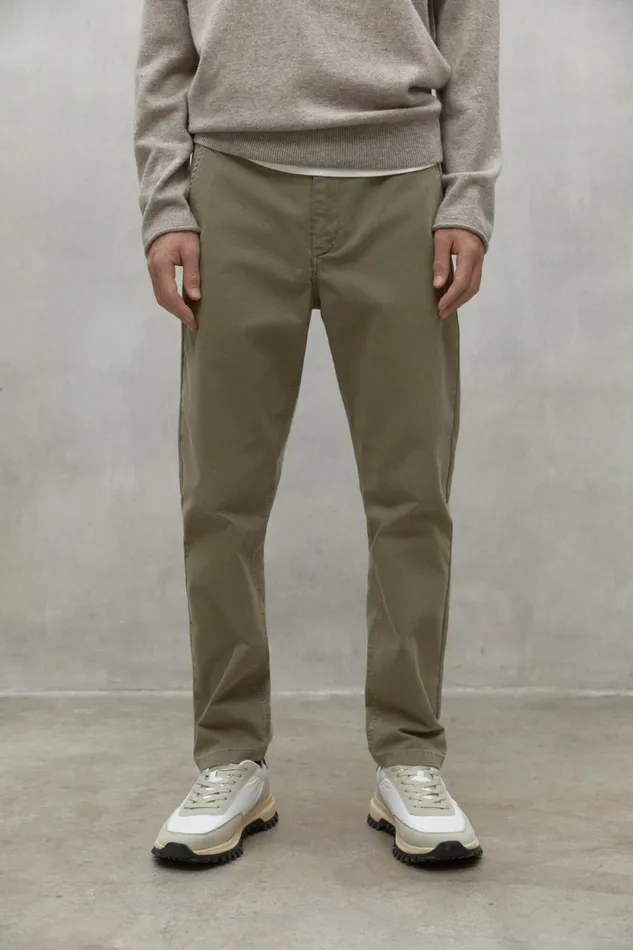 Men Brown Ethic Trousers Ecoalf Trousers