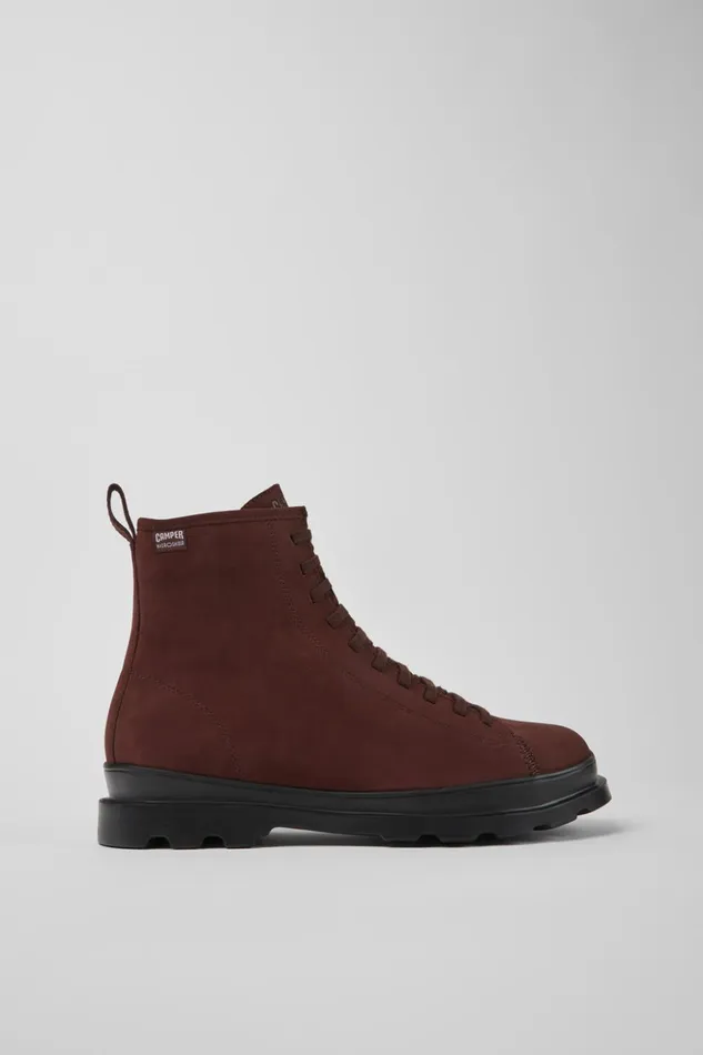 Men Brutus HYDROSHIELD Burgundy Medium Lace Boot Camper Ankle Boots Men Brutus HYDROSHIELD Burgundy Medium Lace Boot Camper Ankle Boots