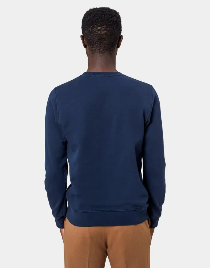 Men Crewneck Sweatshirts Colorful Standard Classic Organic Crew Petrol Blue