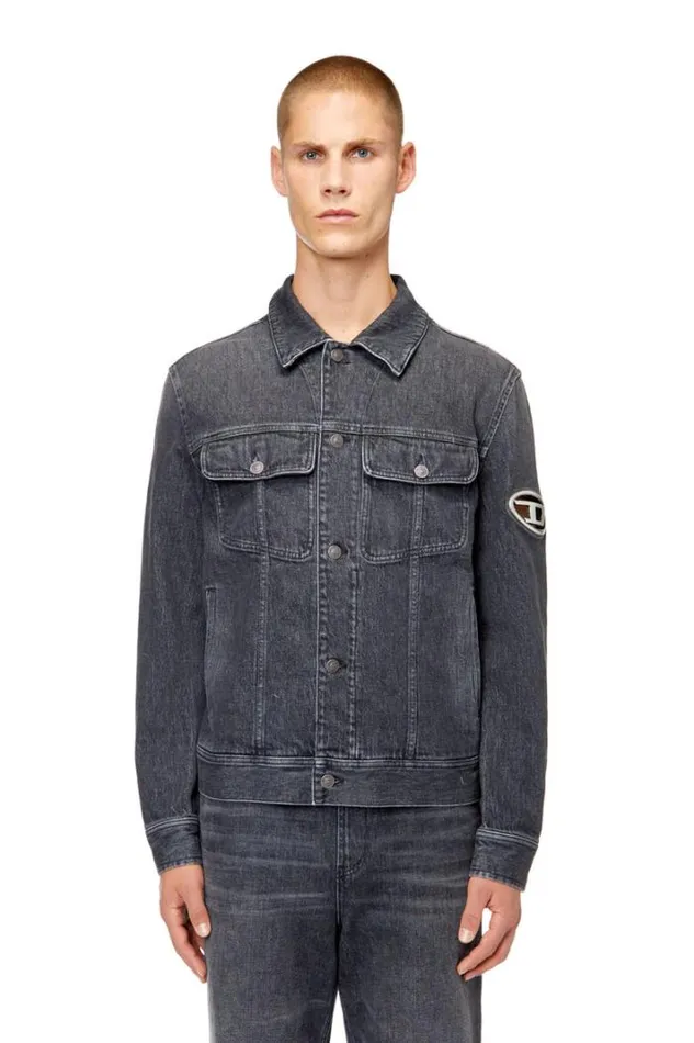 Men DBarcyFsc Blackdark Grey Diesel Outerwear And Jackets Men DBarcyFsc Blackdark Grey Diesel Outerwear And Jackets