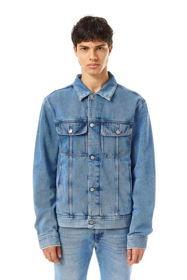 Men DBarcy Trucker Jacket Medium Blue Diesel Outerwear And Jackets Men DBarcy Trucker Jacket Medium Blue Diesel Outerwear And Jackets