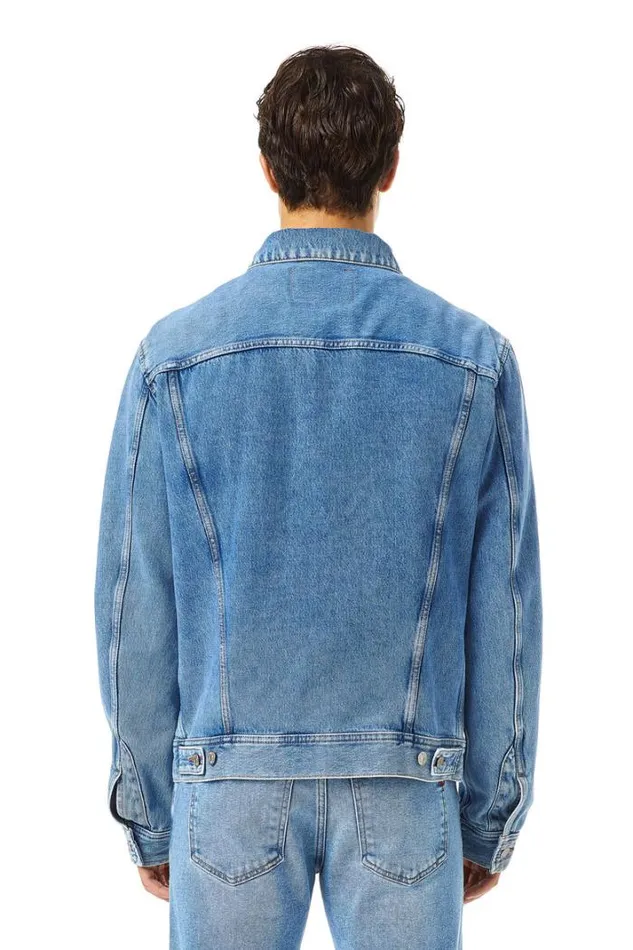 Men DBarcy Trucker Jacket Medium Blue Diesel Outerwear And Jackets Men DBarcy Trucker Jacket Medium Blue Diesel Outerwear And Jackets