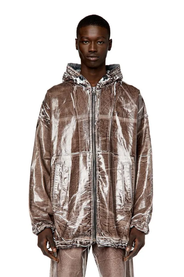 Men DSparkFsc Brown Diesel Outerwear And Jackets