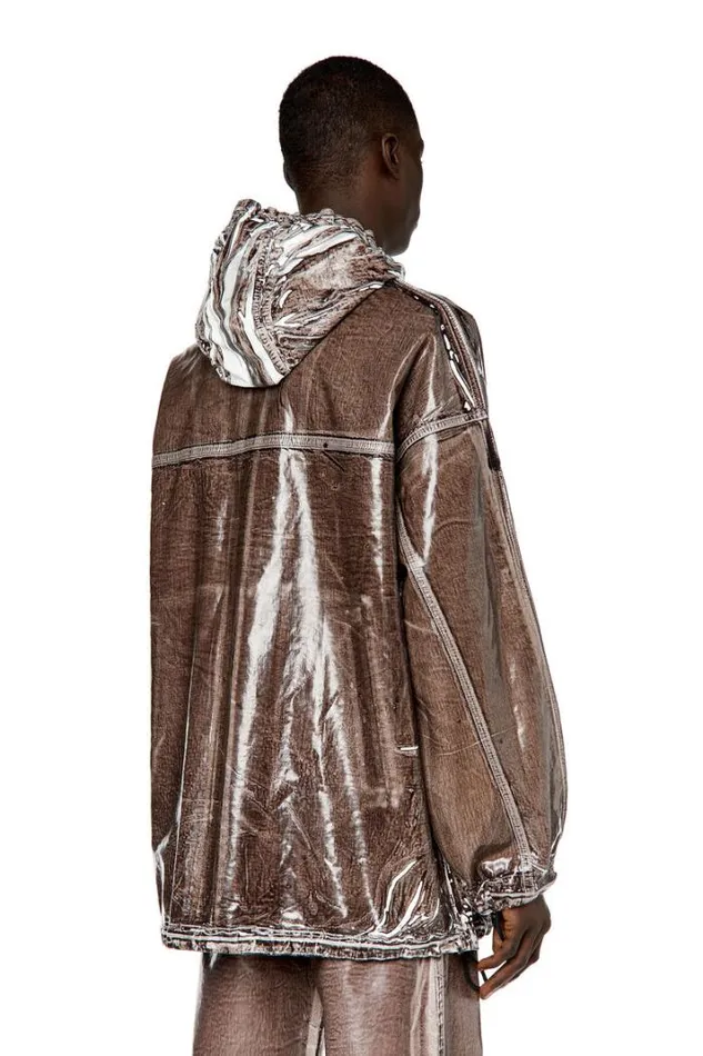 Men DSparkFsc Brown Diesel Outerwear And Jackets