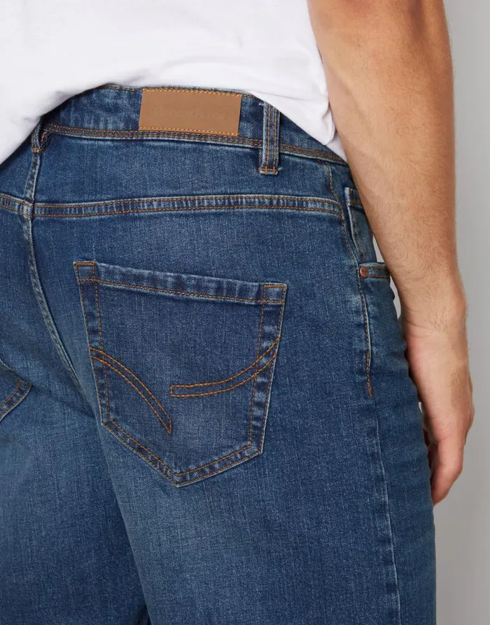 Men Dirty Wash Straight Leg Jeans Threadbare Straight Leg Men Dirty Wash Straight Leg Jeans Threadbare Straight Leg