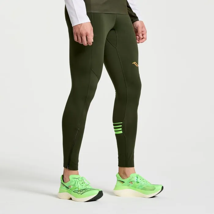 Men Elite Tight Umbra Saucony Bottoms