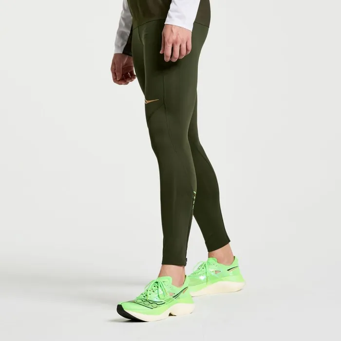 Men Elite Tight Umbra Saucony Bottoms