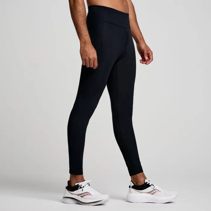 Men Fortify Tight Black Saucony Bottoms