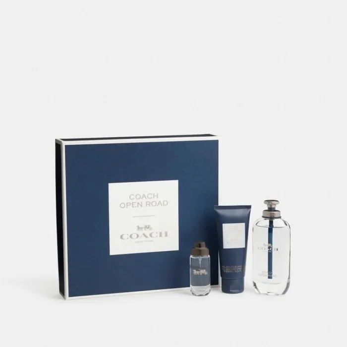 Men Fragrance Coach Open Road Eau De Toilette 3 Piece Gift Set Multi