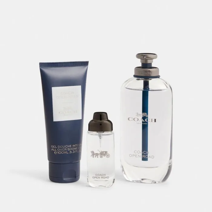 Men Fragrance Coach Open Road Eau De Toilette 3 Piece Gift Set Multi