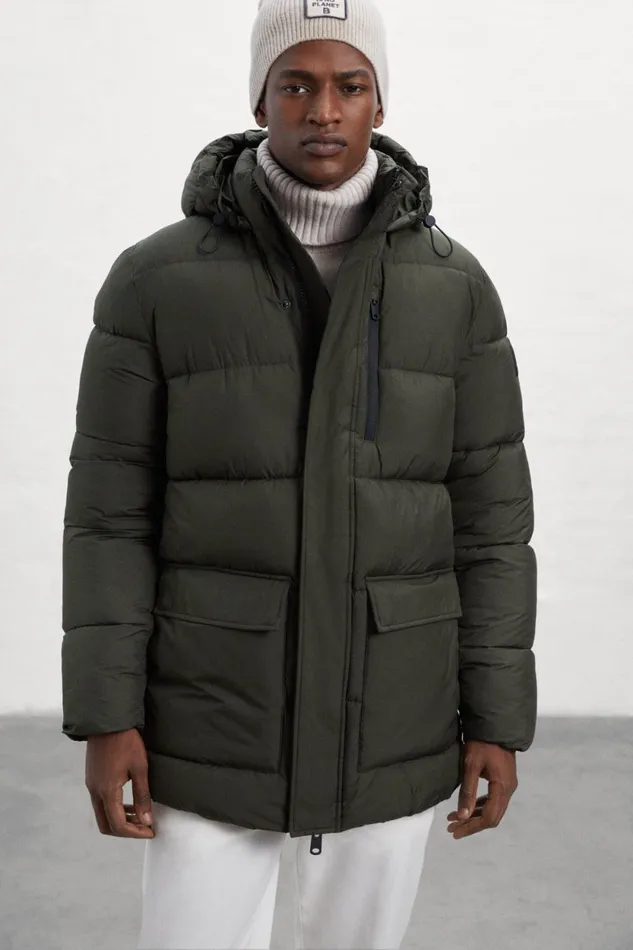Men Green Mola Coat Ecoalf Coats And Jackets
