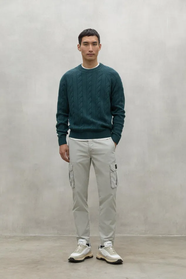 Men Green Tilo Sweater Ecoalf Knitwear
