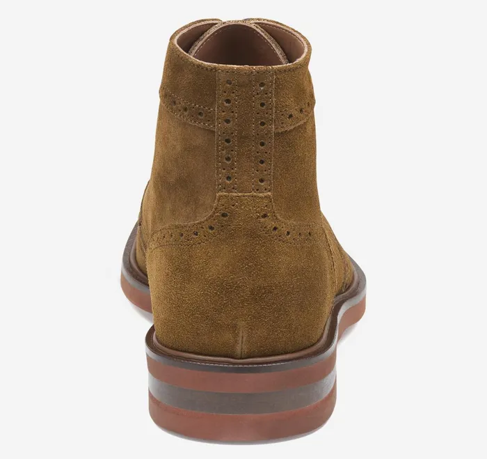 Men Hartley Wingtip Boot Snuff Italian Suede JohnstonandMurphy LaceUps Men Hartley Wingtip Boot Snuff Italian Suede JohnstonandMurphy LaceUps