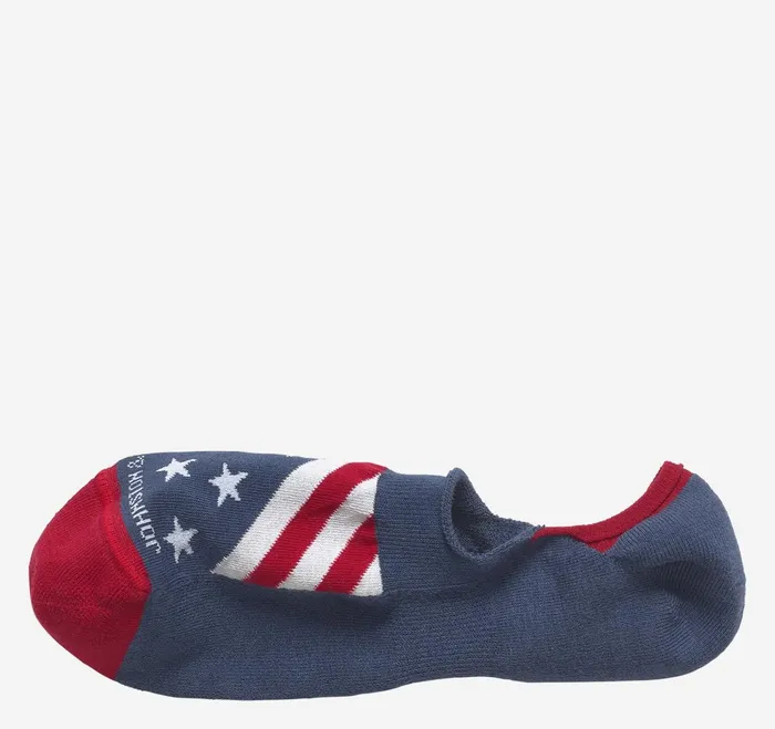 Men HighCut Liner Socks Navy Flag JohnstonandMurphy Socks