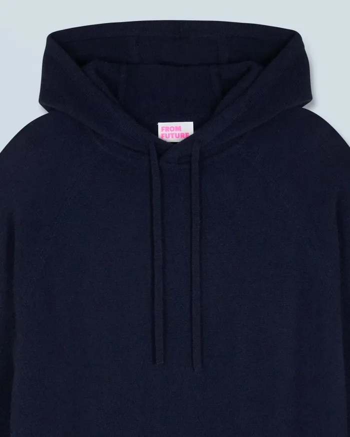 Men Hoodies From Future Lightweight Oversized Hoodie Sweater Navy