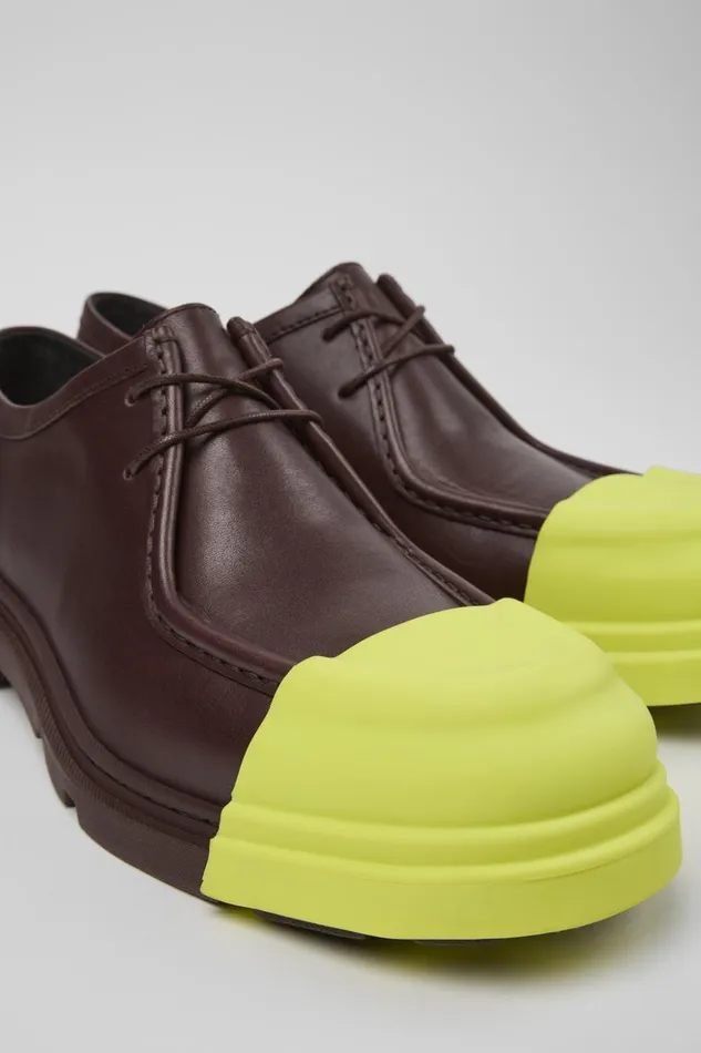 Men Junction Burgundy Leather Shoes Camper Formal Shoes