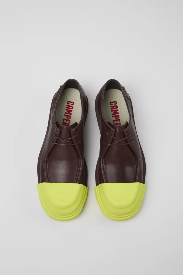 Men Junction Burgundy Leather Shoes Camper Formal Shoes Men Junction Burgundy Leather Shoes Camper Formal Shoes