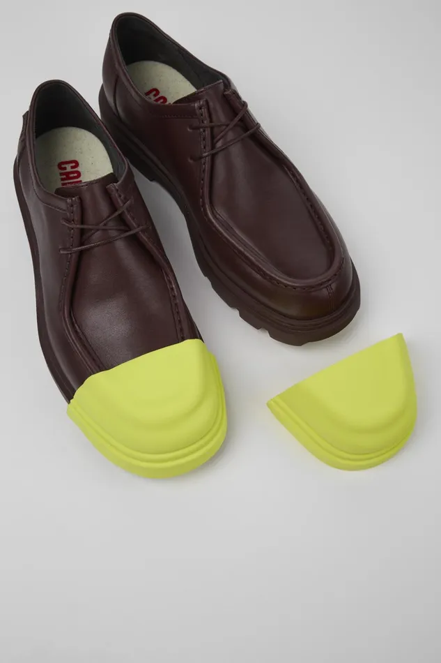 Men Junction Burgundy Leather Shoes Camper Formal Shoes Men Junction Burgundy Leather Shoes Camper Formal Shoes
