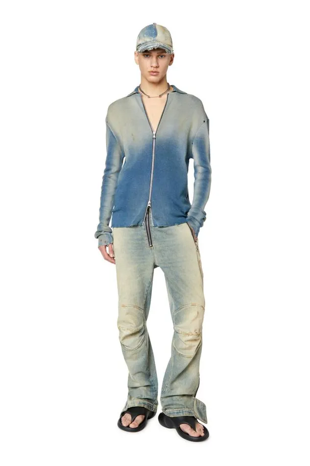 Men KAddock Light Blue Diesel Knitwear