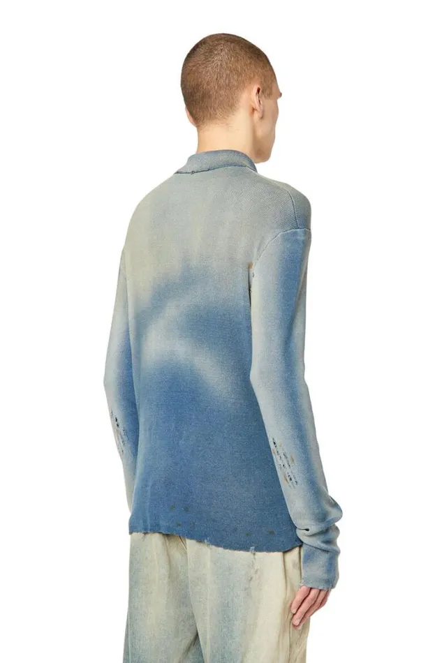 Men KAddock Light Blue Diesel Knitwear Men KAddock Light Blue Diesel Knitwear