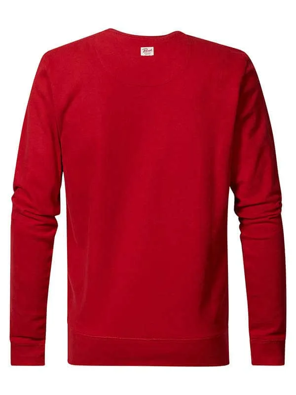 Men Knits and Sweats Petrol Industries Bonneville Crewneck Fire Red
