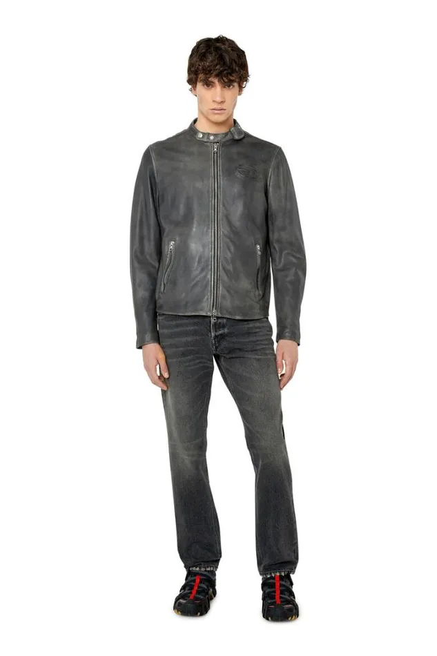Men LMetalTreat Black Diesel Outerwear And Jackets