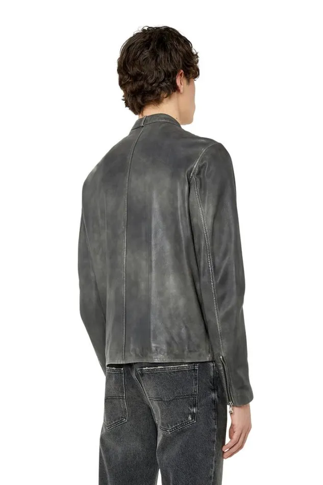 Men LMetalTreat Black Diesel Outerwear And Jackets Men LMetalTreat Black Diesel Outerwear And Jackets