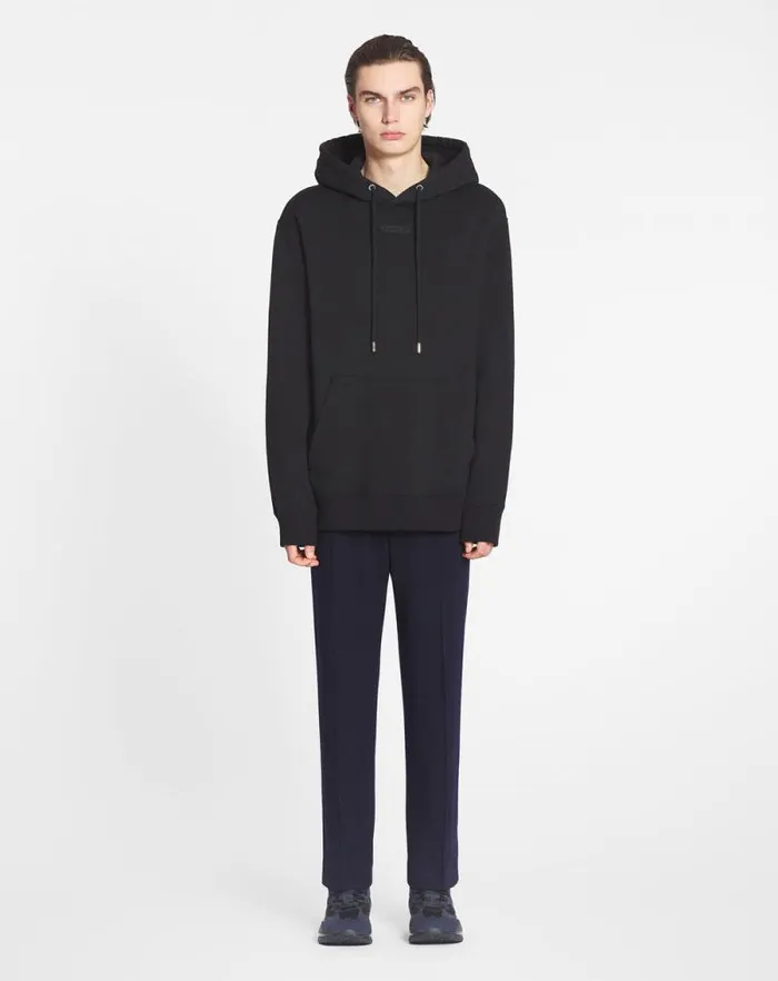 Men Lanvin Knitwear and Sweatshirts Lanvin Detail Loosefitting Hoodie Black Men Lanvin Knitwear and Sweatshirts Lanvin Detail Loosefitting Hoodie Black
