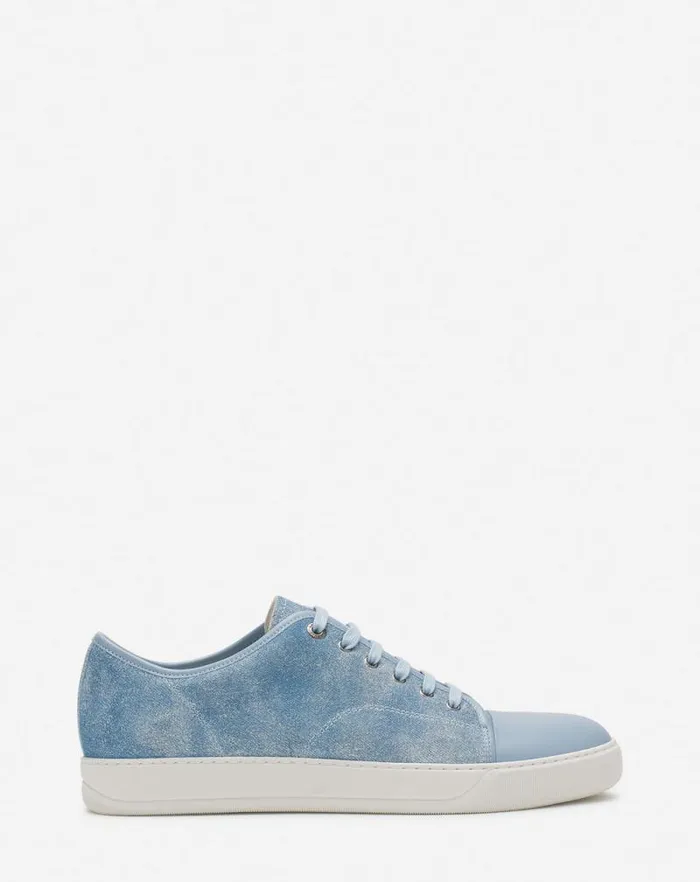 Men Lanvin Sneakers Dbb1 Sneakers In Faded Denim Denim Blue