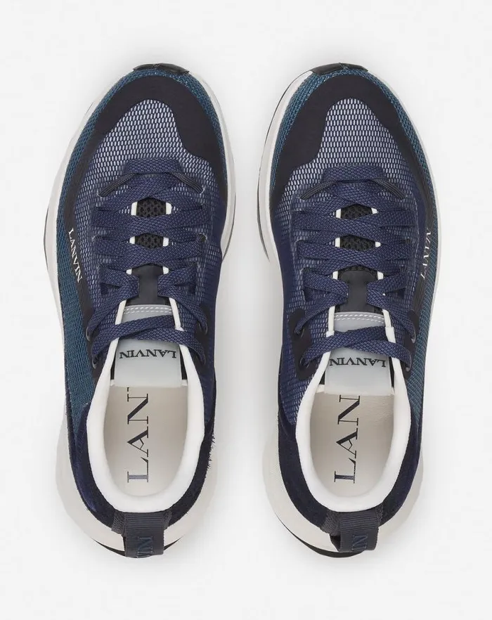 Men Lanvin Sneakers Li Mesh Sneakers Petrolecru Men Lanvin Sneakers Li Mesh Sneakers Petrolecru