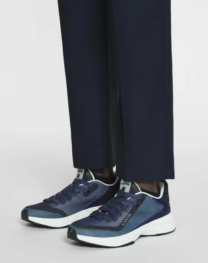 Men Lanvin Sneakers Li Mesh Sneakers Petrolecru Men Lanvin Sneakers Li Mesh Sneakers Petrolecru
