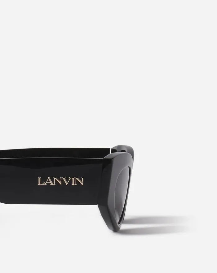 Men Lanvin Sunglasses Lanvin Logo Sunglasses Black Men Lanvin Sunglasses Lanvin Logo Sunglasses Black