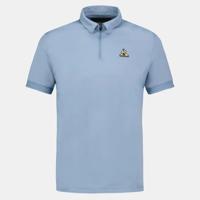 Men Le Coq Sportif Polos Shirts Coq D039or Polo Shirt Faded Denim