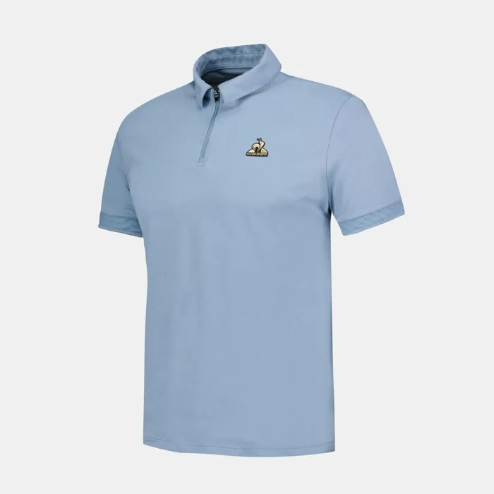 Men Le Coq Sportif Polos Shirts Coq D039or Polo Shirt Faded Denim