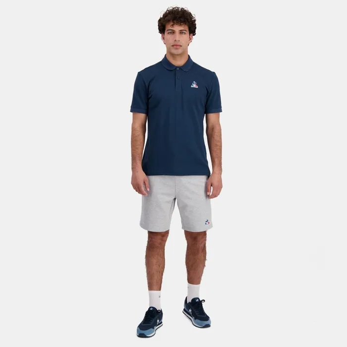 Men Le Coq Sportif Polos Shirts Essentiels Polo Homme Dress Blues