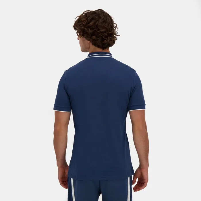 Men Le Coq Sportif Polos Shirts France039s Olympic Team Polo Shirt Insignia Blue