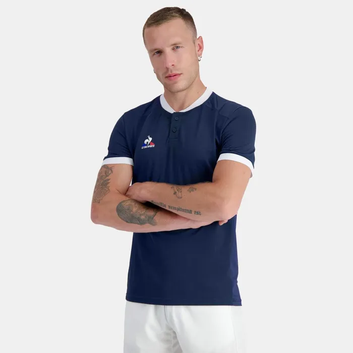 Men Le Coq Sportif Polos Shirts Tennis Polo Shirt Dress Bluesnew Optical White Men Le Coq Sportif Polos Shirts Tennis Polo Shirt Dress Bluesnew Optical White